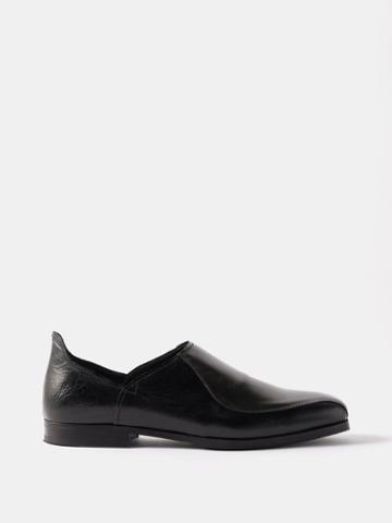 Our Legacy - Cab Collapsible-heel Leather Loafers - Mens - Black