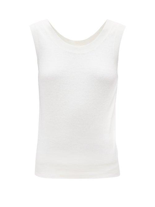 Matchesfashion.com The Row - Frankie Cotton-jersey Tank Top - Womens - White