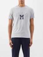 Moncler - Logo-embossed Cotton-jersey T-shirt - Mens - Grey