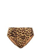 Matchesfashion.com Norma Kamali - High-rise Leopard-print Bikini Briefs - Womens - Leopard