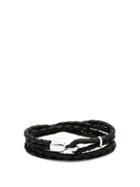Matchesfashion.com Miansai - Trice Braided Leather Bracelet - Mens - Black Multi