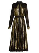 Dodo Bar Or Alanis Point-collar Long-sleeved Dress