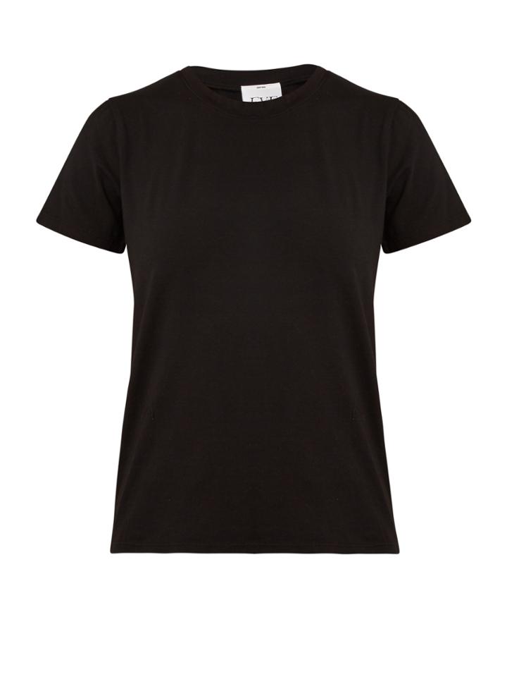 Eve Denim Boxy Cotton-blend Jersey T-shirt
