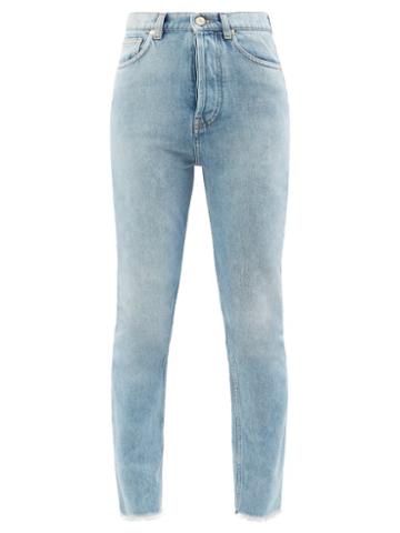 Alexandre Vauthier - Frayed-hem High-rise Skinny-leg Jeans - Womens - Denim