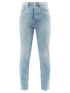 Alexandre Vauthier - Frayed-hem High-rise Skinny-leg Jeans - Womens - Denim