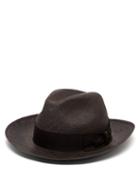 Matchesfashion.com Borsalino - Quito Woven Straw Panama Hat - Mens - Navy