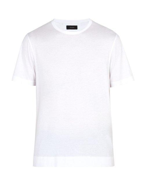 Matchesfashion.com Joseph - Mercerized Cotton T Shirt - Mens - White