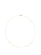 Lizzie Mandler - Floating Diamond, 14kt Gold & 18kt Gold Necklace - Womens - Yellow Gold