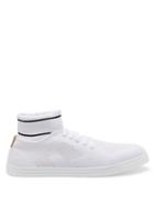 Matchesfashion.com Fendi - Knitted Mid Top Trainers - Mens - White