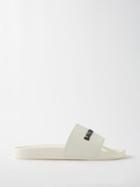 Balenciaga - Logo-embossed Rubber Slides - Mens - Cream
