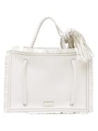 Matchesfashion.com Valentino Garavani - The Rope Large Leather Tote Bag - Womens - White