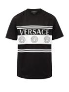 Matchesfashion.com Versace - Medusa Head-print Cotton-jersey T-shirt - Mens - Black