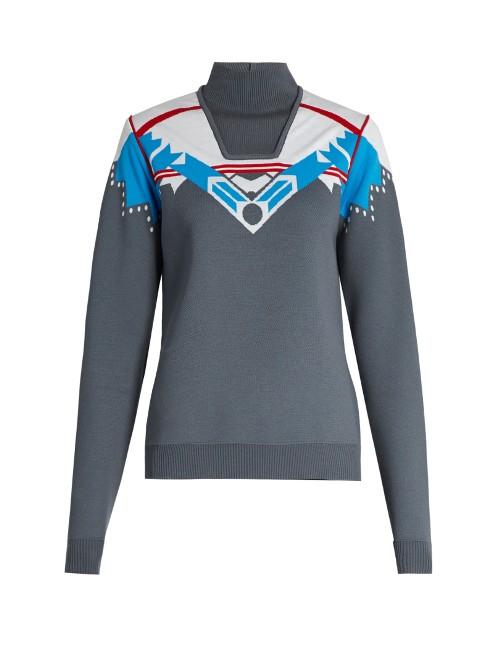 Peter Pilotto Intarsia-knit Wool-blend Sweater