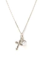 Emanuele Bicocchi - Pearl And Cross Sterling-silver Necklace - Mens - Silver