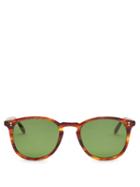 Matchesfashion.com Garrett Leight - Kinney Round Tortoiseshell-acetate Sunglasses - Mens - Tortoiseshell