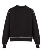 Matchesfashion.com United Standard - Logo Print Cotton Blend Sweatshirt - Mens - Black