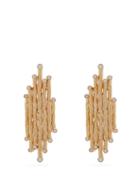 Matchesfashion.com Attico - X Alican Icoz Venini Crystal Embellished Earrings - Womens - Gold