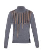 Fendi Embroidered Roll-neck Sweater