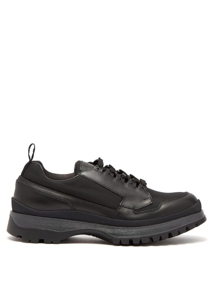 Prada Brixxen Leather Derby Shoes