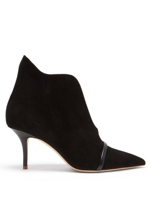 Matchesfashion.com Malone Souliers - Cora Suede Ankle Boots - Womens - Black