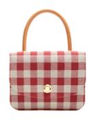 Mansur Gavriel Metropolitian Gingham Canvas Top-handle Bag