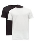Matchesfashion.com Paul Smith - Pack Of Two Cotton Jersey Pyjama T Shirts - Mens - Black White