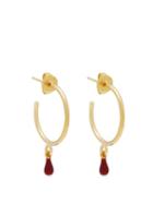 Matchesfashion.com Isabel Marant - Casablanca Teardrop Hoop Earrings - Womens - Red