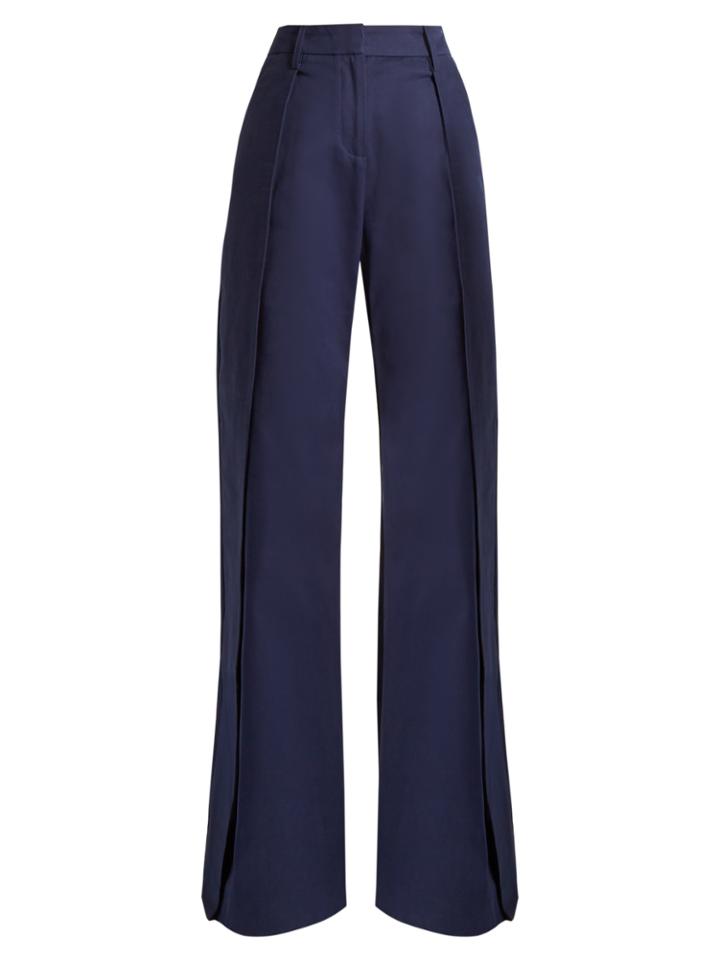 Palmer/harding Side-slit Wide-leg Trousers