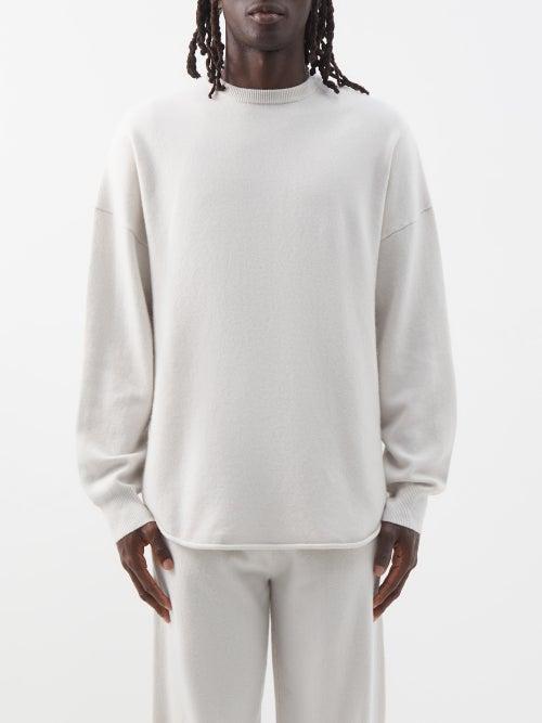Extreme Cashmere - No.53 Crew Hop Stretch-cashmere Blend Sweater - Mens - White