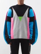 Walter Van Beirendonck - Hyper Art Glow-in-the-dark Wool-blend Sweater - Mens - Black Multi