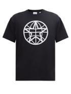 Matchesfashion.com Burberry - Navigational-star Print Cotton-jersey T-shirt - Mens - Black