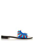 Paula Cademartori Lotus Slip-on Leather Mules