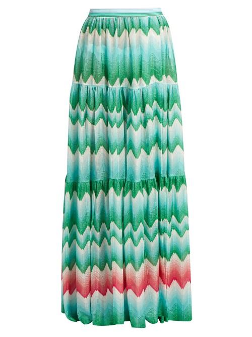 Missoni Mare Zigzag-knit Maxi Skirt