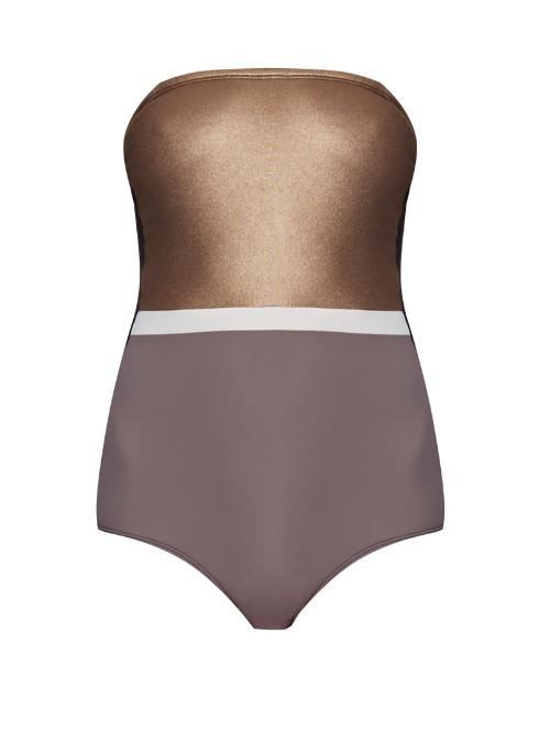 Zeus + Dione Chrisi Colour-block Swimsuit