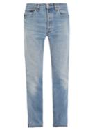 Vetements Straight-leg Latex-panel Jeans