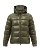 Moncler - Maya Detachable-hood Quilted Down Coat - Mens - Khaki