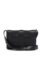 Ladies Bags Bottega Veneta - Cassette Small Intrecciato Leather Cross-body Bag - Womens - Black