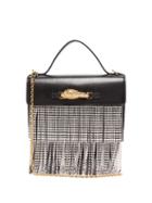 Matchesfashion.com Gucci - Broadway Crystal-fringe Leather Shoulder Bag - Womens - Black