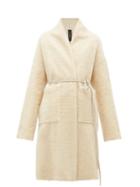 Matchesfashion.com Giani Firenze - Claudia Riccio Shearling Coat - Womens - Ivory