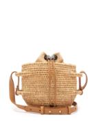 Matchesfashion.com Khokho - Thembi Drawstring Top Basket Bag - Womens - Light Tan