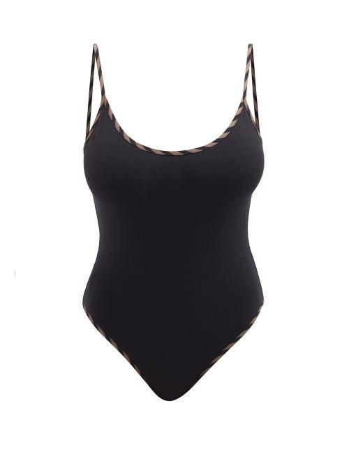 Eres - Canotier Scoop-neck Swimsuit - Womens - Black