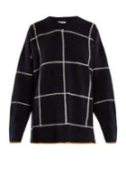 Elizabeth And James Fionn Windowpane-checked Oversized Sweater