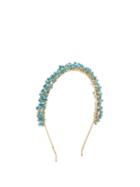 Matchesfashion.com Rosantica By Michela Panero - Bouquet Bead Embellished Headband - Womens - Blue