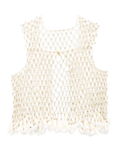 Matchesfashion.com Rosantica By Michela Panero - Sentiero Faux Pearl Vest - Womens - White