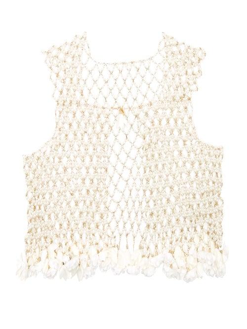 Matchesfashion.com Rosantica By Michela Panero - Sentiero Faux Pearl Vest - Womens - White