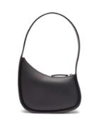 The Row - Half Moon Small Leather Shoulder Bag - Womens - Black