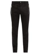 Matchesfashion.com Balmain - Cotton-blend Twill Chinos - Mens - Black