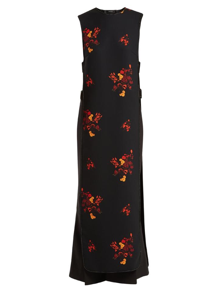 Ellery Judy Floral-print Cut-out Dress