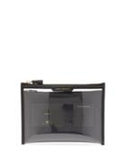 Matchesfashion.com Anya Hindmarch - Safe Deposit Leather And Tpu Pouch - Womens - Black