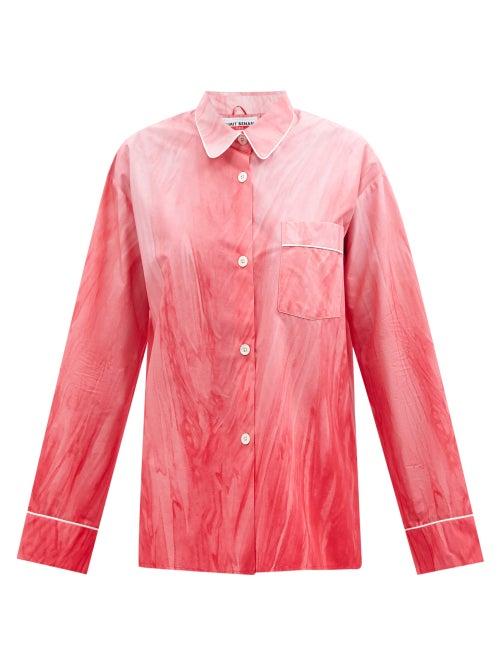 F.r.s - For Restless Sleepers - Jean Printed Cotton Pyjama Shirt - Womens - Fuchsia